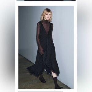 Zw Collection Limited Edition Combination Lace Dress ( sheer blouse not included